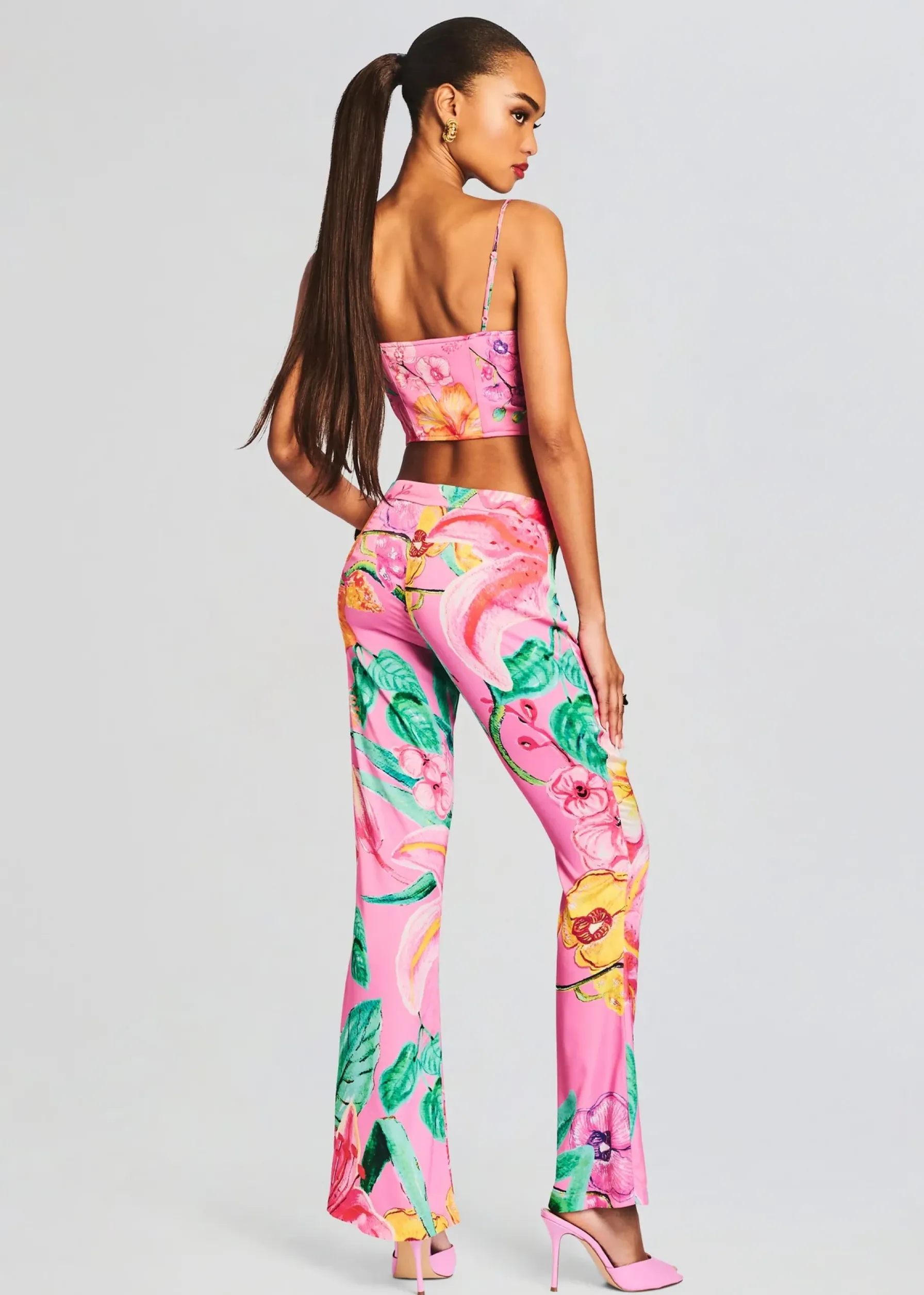 Retrofete Megan Pant Pink Floral Store