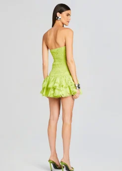 Retrofete Megan Short Dress Lime Punch Flash Sale