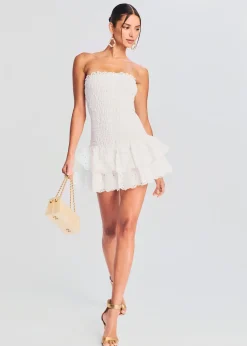 Retrofete Megan Short Dress White Fruition Cheap