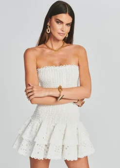 Retrofete Megan Short Dress White Cheap