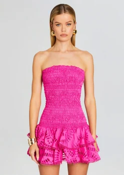 Retrofete Megan Short Dress Hot Pink Sale