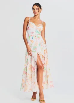 Retrofete Melia Long Dress White Fresca Outlet