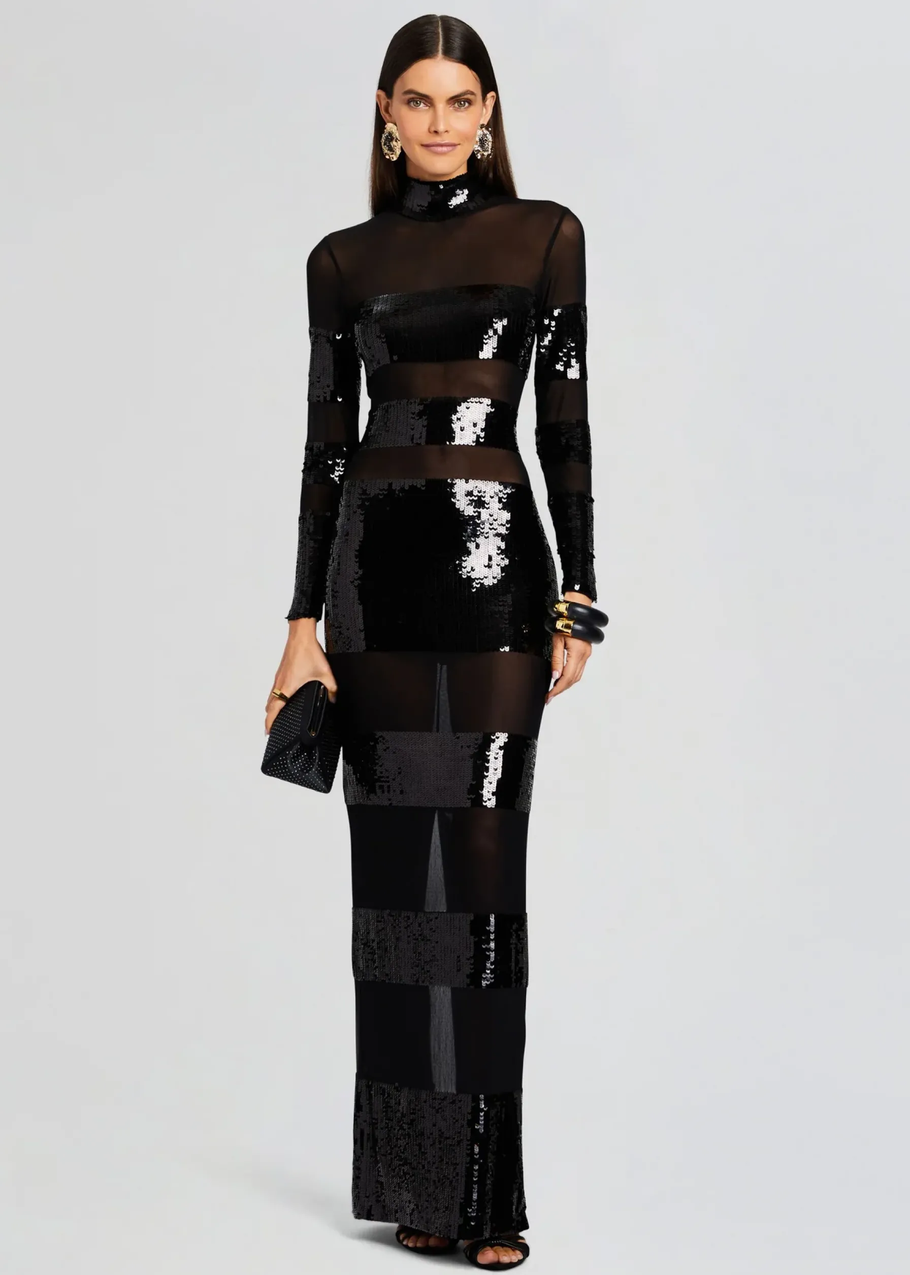 Retrofete Melina Sequin Dress Black Shop