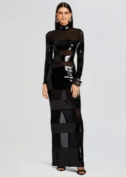 Retrofete Melina Sequin Dress Black Flash Sale