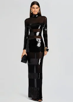 Retrofete Melina Sequin Dress Black Online