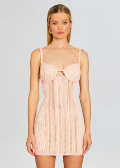 Retrofete Mercey Short Dress Dusty Pink Best Sale