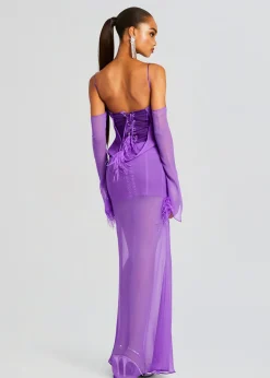 Retrofete Meredith Dress Amethyst New