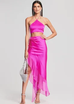 Retrofete Mesta Silk Top Neon Pink Online