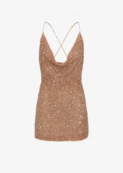 Retrofete Mich Sequin Dress Bronze Cheap