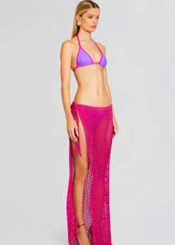 Retrofete Midi Net Sarong Hot Pink Fashion