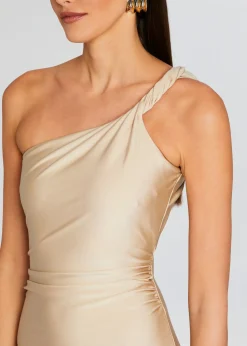 Retrofete Mildred Dress Gold New