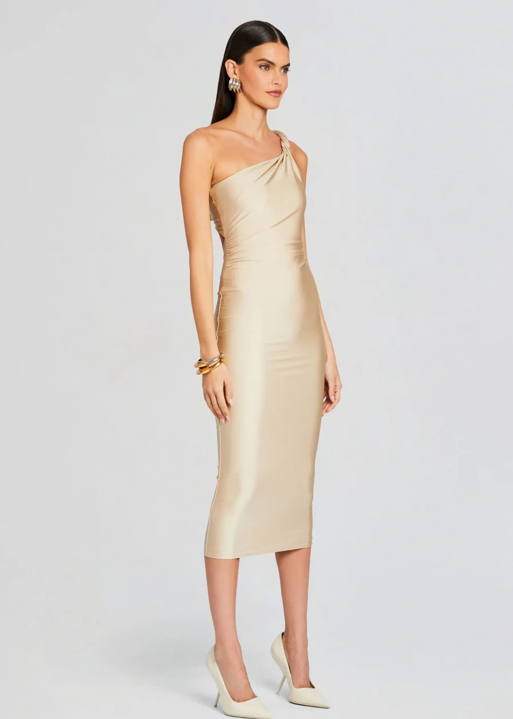 Retrofete Mildred Dress Gold New