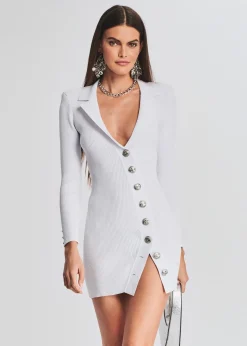 Retrofete Mimi Rib Knit Dress White Shop