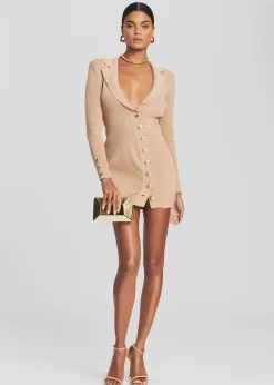 Retrofete Mimi Rib Knit Dress Nude Store