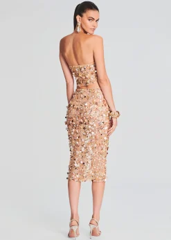 Retrofete Mirage Embellished Skirt Gold Seashell Discount