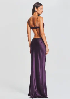 Retrofete Monet Silk Bra Eggplant Flash Sale