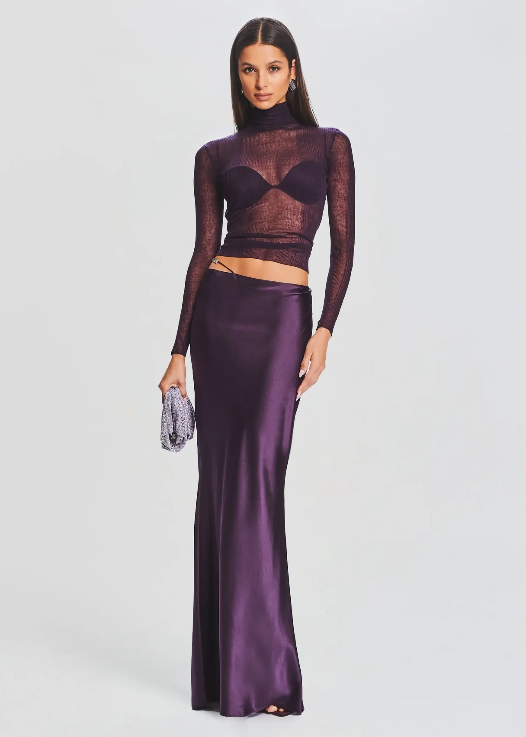 Retrofete Monet Silk Bra Eggplant Sale