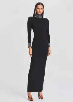 Retrofete Monroe Embellished Knit Dress Black Best Sale