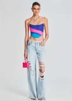 Retrofete Mountain Wide Leg Jean Skylight Best