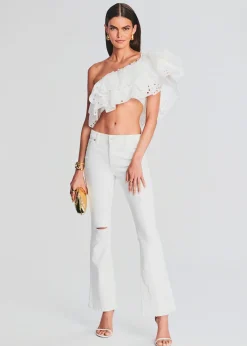 Retrofete Murphy Mid Rise Jean White Cheap