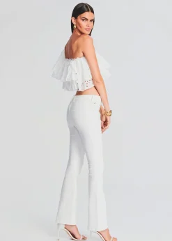Retrofete Murphy Mid Rise Jean White New