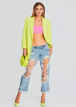Retrofete Natal Blazer Neon Yellow Online