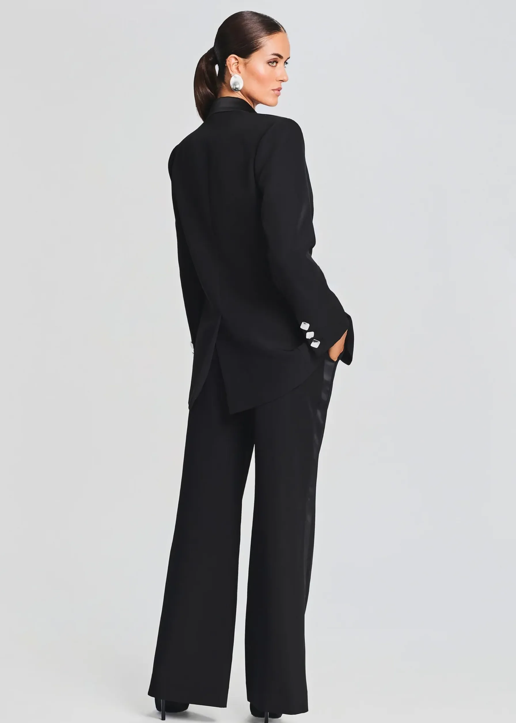 Retrofete Natal Blazer Black w/ Satin New