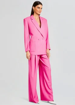 Retrofete Natasha Blazer Pink/White Stripe New