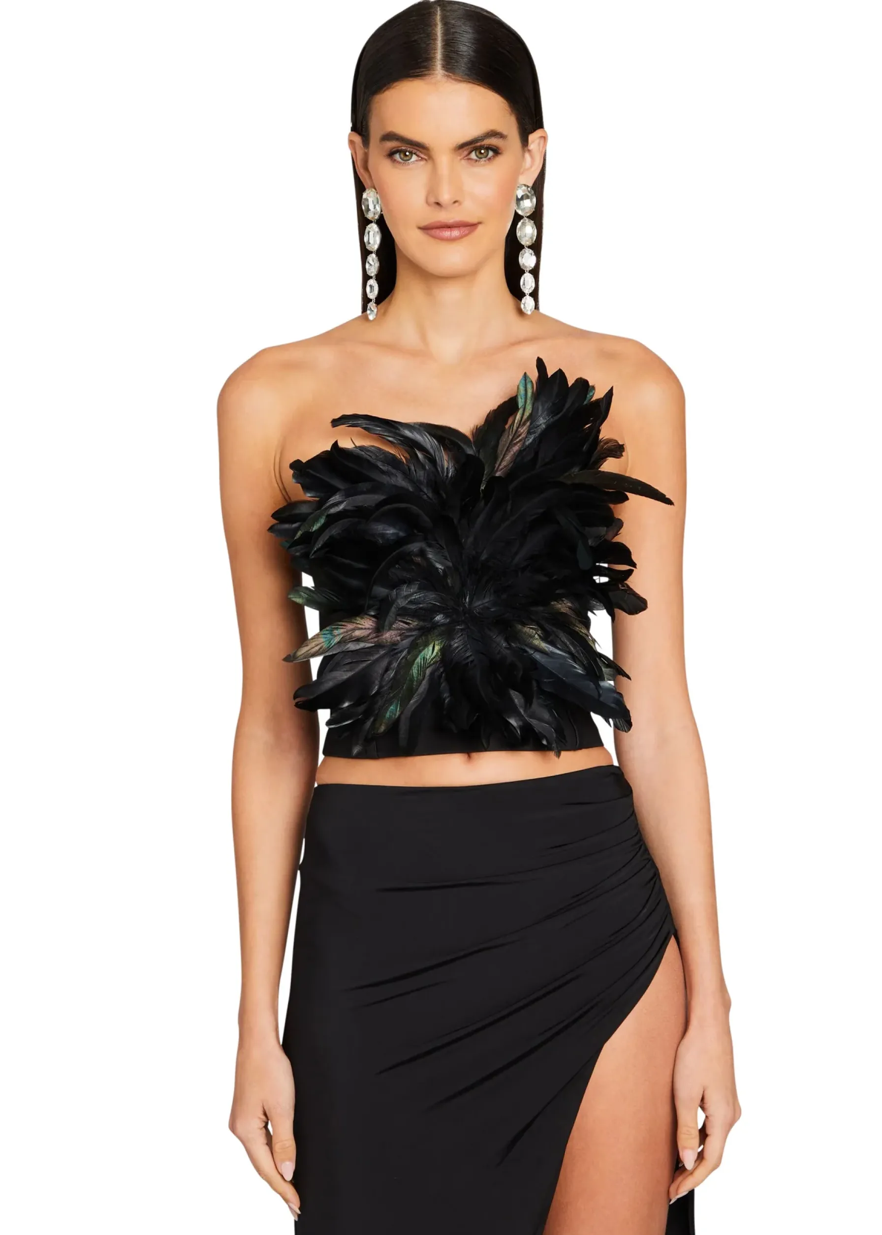 Retrofete Nicki Feather Top Black Clearance