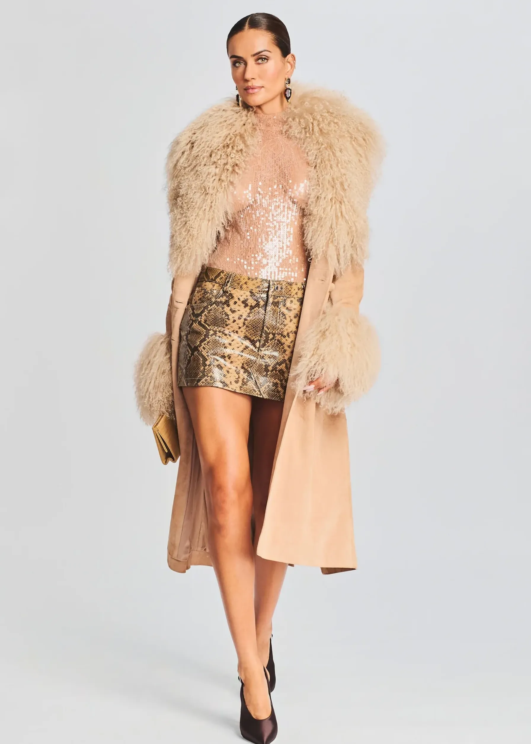 Retrofete Nora Coat Tannin Hot