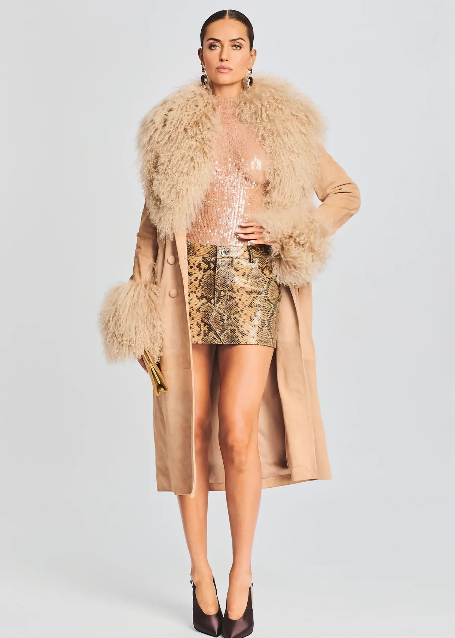 Retrofete Nora Coat Tannin Hot