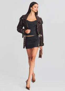 Retrofete Nyla Denim Skirt Rinse New