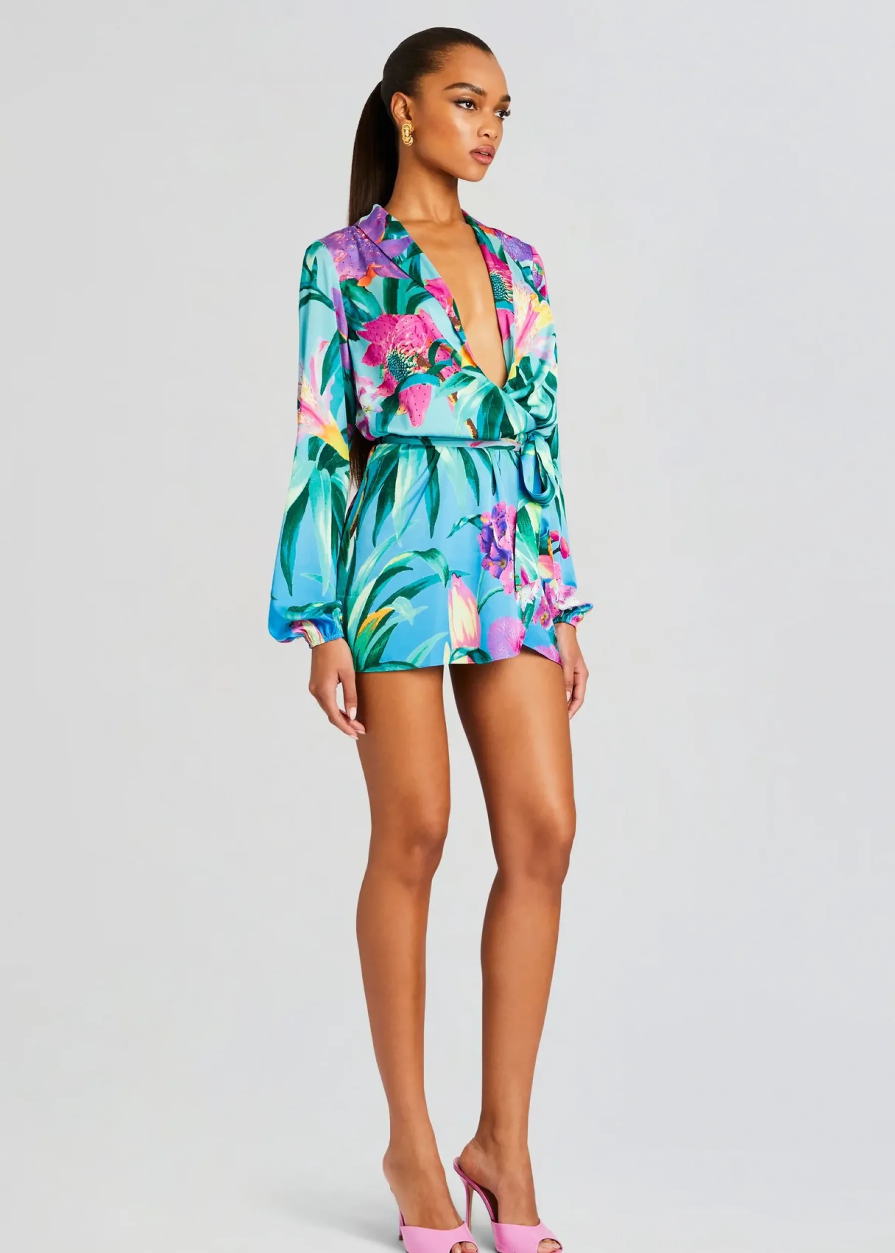 Retrofete Ocean Mini Dress Turquoise Clearance