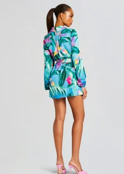 Retrofete Ocean Mini Dress Turquoise Cheap