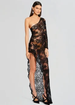 Retrofete Olimpia Embellished Lace Dress Black Store