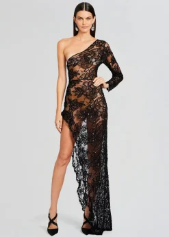 Retrofete Olimpia Embellished Lace Dress Black Store