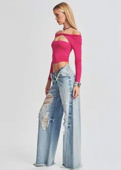 Retrofete Ollie Wide Leg Jean Coastline Best