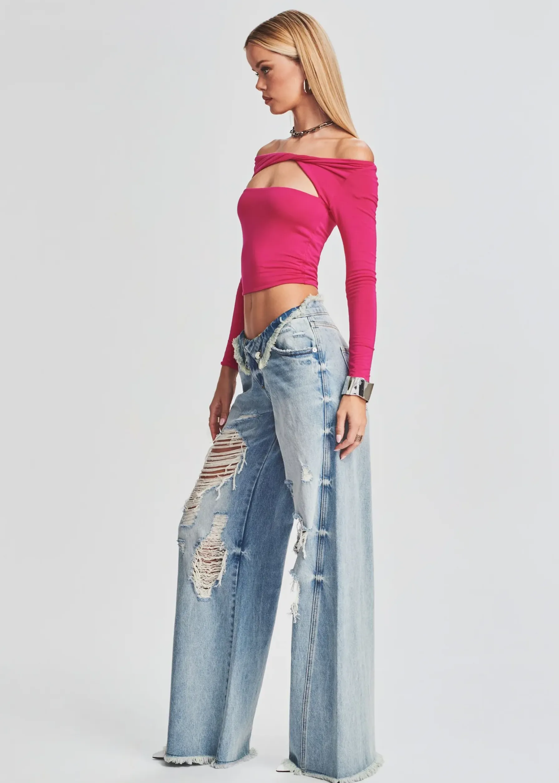 Retrofete Ollie Wide Leg Jean Coastline Best