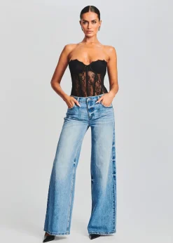 Retrofete Otto Lace Bodysuit Black Cheap