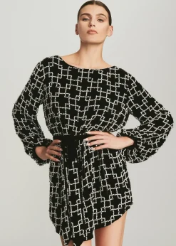 Retrofete Grace Dress Pearl Grid Flash Sale