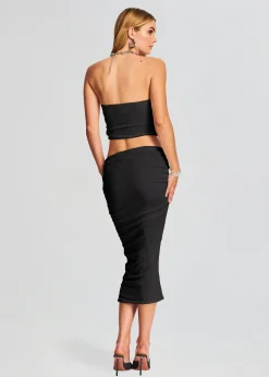 Retrofete Penny Strapless Top Black Best