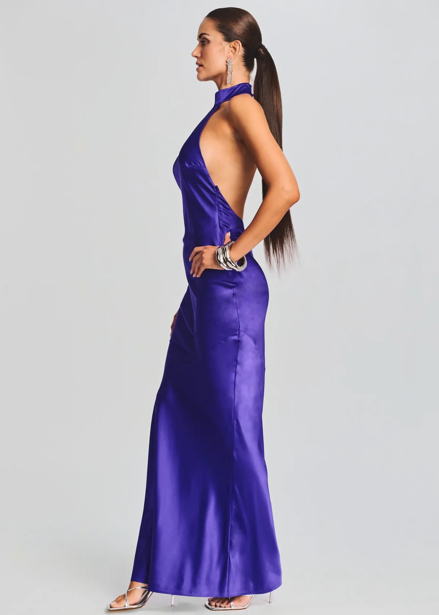 Retrofete Phera Maxi Dress Violet Indigo Cheap