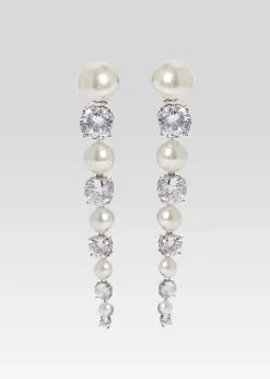Retrofete Quinn Earring Ivory/Silver Outlet