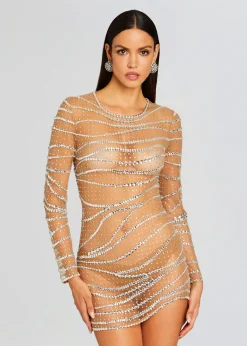 Retrofete Raes Embellished Dress Tannin/Silver Cheap
