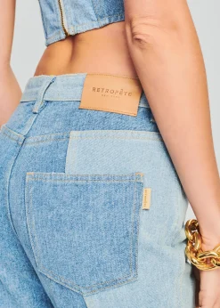 Retrofete Rafael Denim Jean Patchwork Clearance