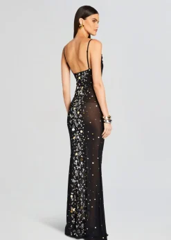 Retrofete Rainey Embellished Dress Black/Silver Gold Cheap