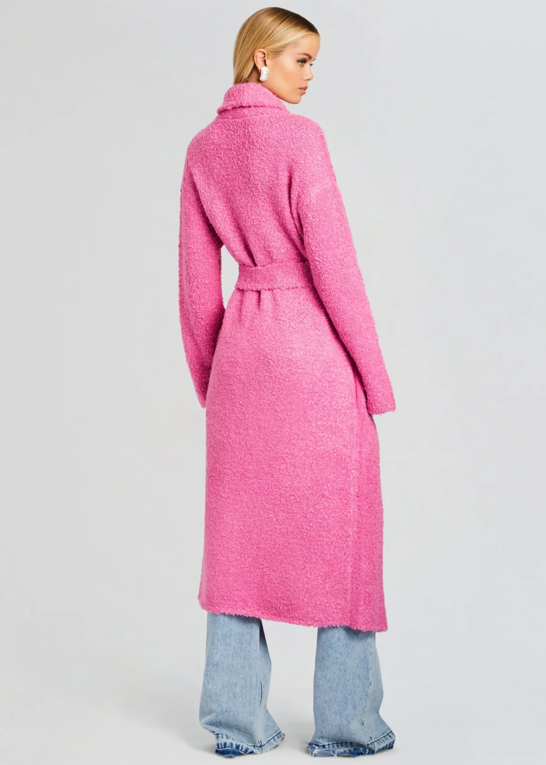 Retrofete Reed Boucle Cardigan Malibu Pink Sale