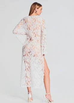 Retrofete Reet Lace Kaftan White Shop
