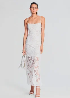 Retrofete Reet Lace Midi Dress White Outlet