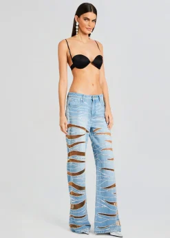 Retrofete Renzo Embellished Denim Jean Bondi Hot